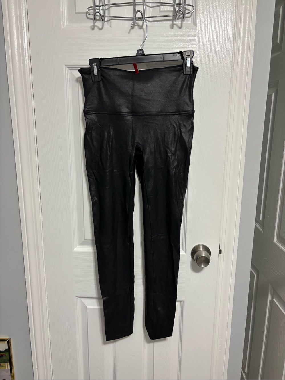 SPANX Black Faux Leather leggings